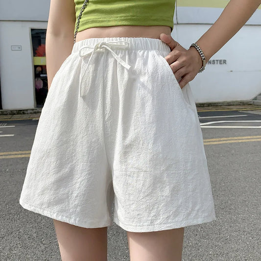 Cotton Linen Shorts Casual