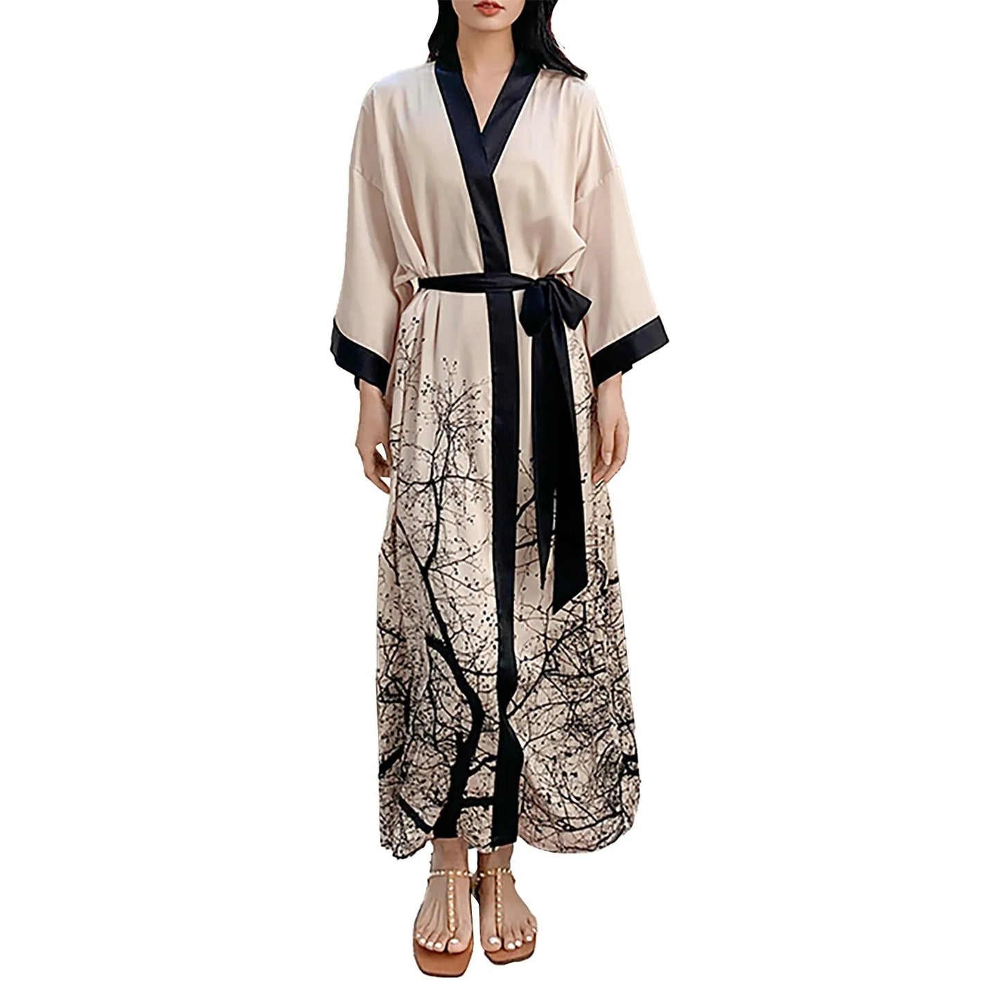 Women's Satin Pajamas Japanese Kimonos