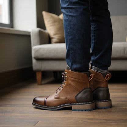 Men Boots Fashion Comfortable Spring Leather Boots