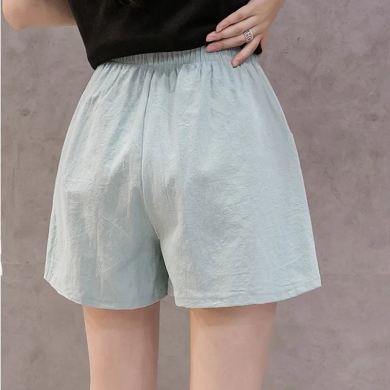 Cotton Linen Shorts Casual