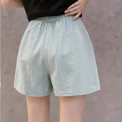 Cotton Linen Shorts Casual