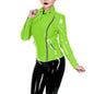 Glossy Leather Motorcycle Jacket for Women Long Sleeve Gothic Punk Style Coat