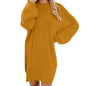 Winter Sweater Knit Crewneck Warm Long Sleeve Casual Sweatshirts Dress