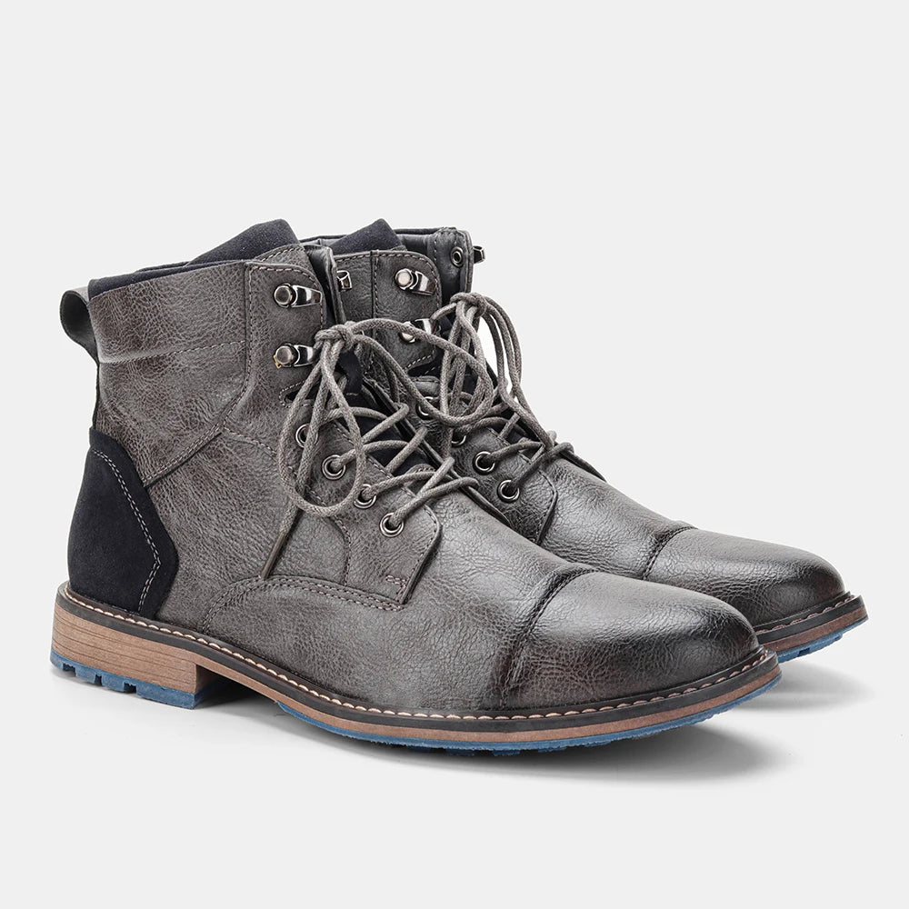 Men Boots Fashion Comfortable Spring Leather Boots