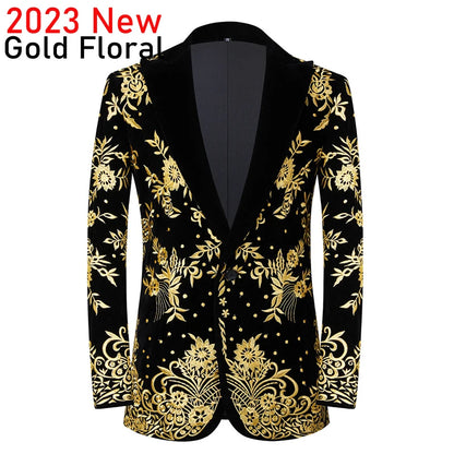 Luxury African Embroidery Cardigan Blazer Jacket Men