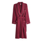 Spring/ Autumn Bathrobe Men 100% Cotton sleep top Kimono Robes  Long Bath Robe