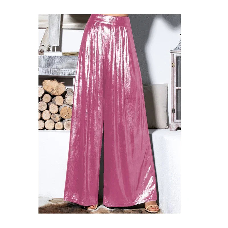 Wide Leg Pants for Women, Loose Pants, Pleated Trousers, Plus Size