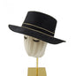 Zipper shallow  fedora hat  woolen hat ladies European punk chain novelty