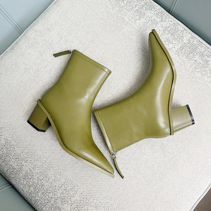 Women Ankle Boots Genuine Leather Autumn Winter Boots