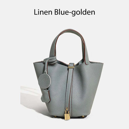 MENDY Women  Handbags Bucket Bag Real Leather Tote Bag Genuine Leather Luxury   Size Large Lady Hand Bags
