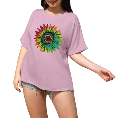 Retro T-Shirt Drop-Shoulder Sleeve Men Women