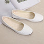 Women Suede Square Flat Heel Shallow Female Shoes Spring Summer  Basic Concise Women Shoes