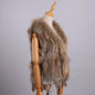 Luxury Women's Genuine Premium Long Hair Rabbit Fur Knit Vest