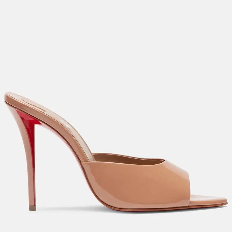 Women  Pointed Open Toe Roman Sandals Metal Sexy Women's Shoes