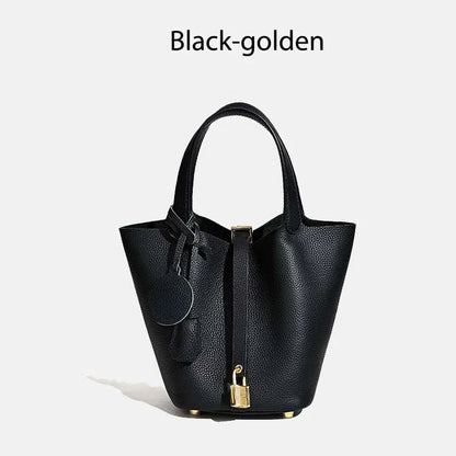 MENDY Women  Handbags Bucket Bag Real Leather Tote Bag Genuine Leather Luxury   Size Large Lady Hand Bags