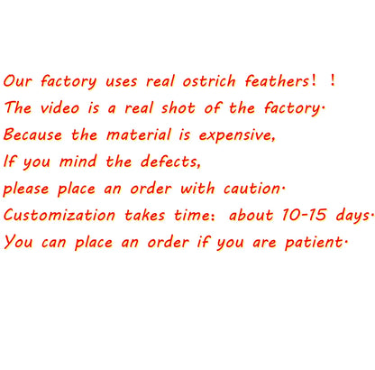Women Fluffy Real Ostrich Feather Knee High Boots Women