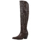 Vintage Western Cowboy Boots For Womens Fashion Embroidered Pointed Toe