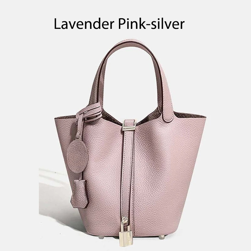 MENDY Women  Handbags Bucket Bag Real Leather Tote Bag Genuine Leather Luxury   Size Large Lady Hand Bags
