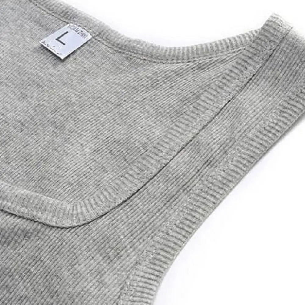 Male  Women Basic Elastic tank top Pure Cotton Sleeveless Men's t-shirt Bodybuilding T-shirt
