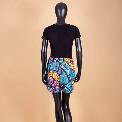 Women Shorts  Fashion Loose High Waist Shorts Ankara Short Culotte African Print Clothes