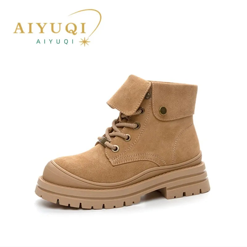 Ankle Boots Women New Suede Outdoor Hiking Boots