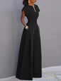 Overalls Women Elegant Jumpsuits Short Sleeve