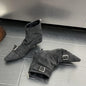 Belt Buckle Ankle Boot Women Pointed Toe