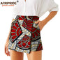 Women Shorts  Fashion Loose High Waist Shorts Ankara Short Culotte African Print Clothes