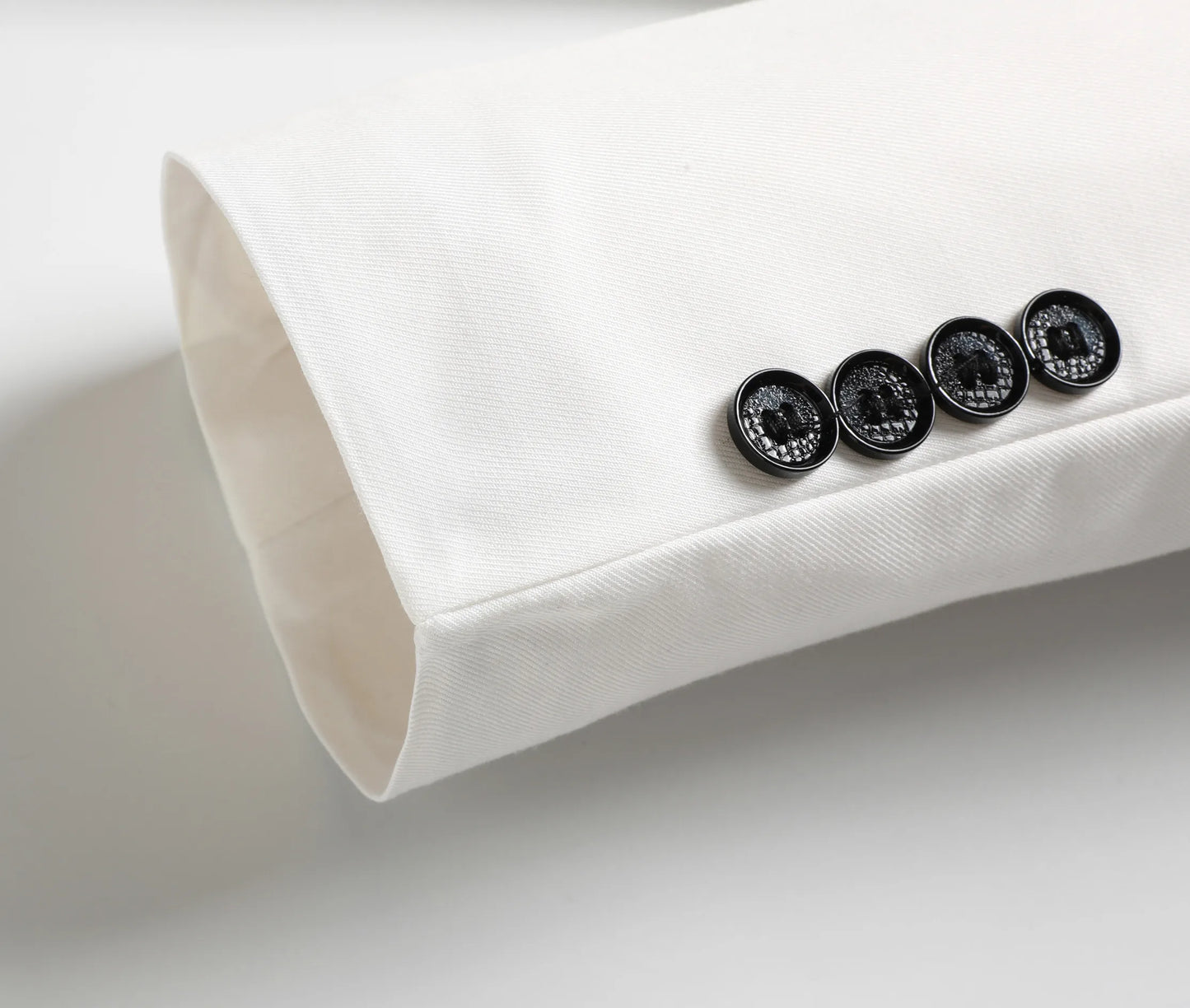 Men's Three-Piece White Suit, Anti-Wrinkle, No-Iron,  Four-Season Workplace Work Clothing