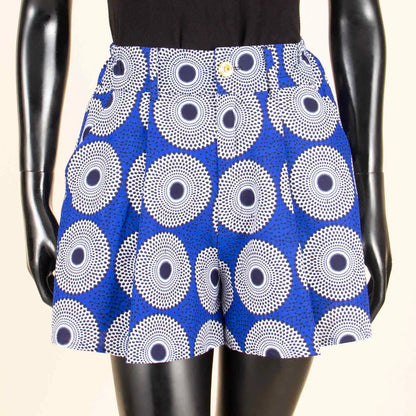 Women's Running Shorts Elastic High Waisted Shorts with Pockets  Short Pants African Ankara Print