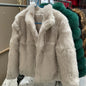 Natural Rabbit Fur Coat Women Winter Jacket Real Leather And Fur