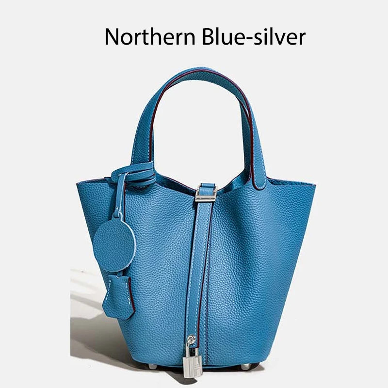 MENDY Women  Handbags Bucket Bag Real Leather Tote Bag Genuine Leather Luxury   Size Large Lady Hand Bags