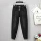 Plus Size jeans for Women Mom Jeans Woman Elastic High Waist Blue Baggy Jeans