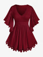 Women's Plus Size Flower Lace T-Shirt Curve Top
