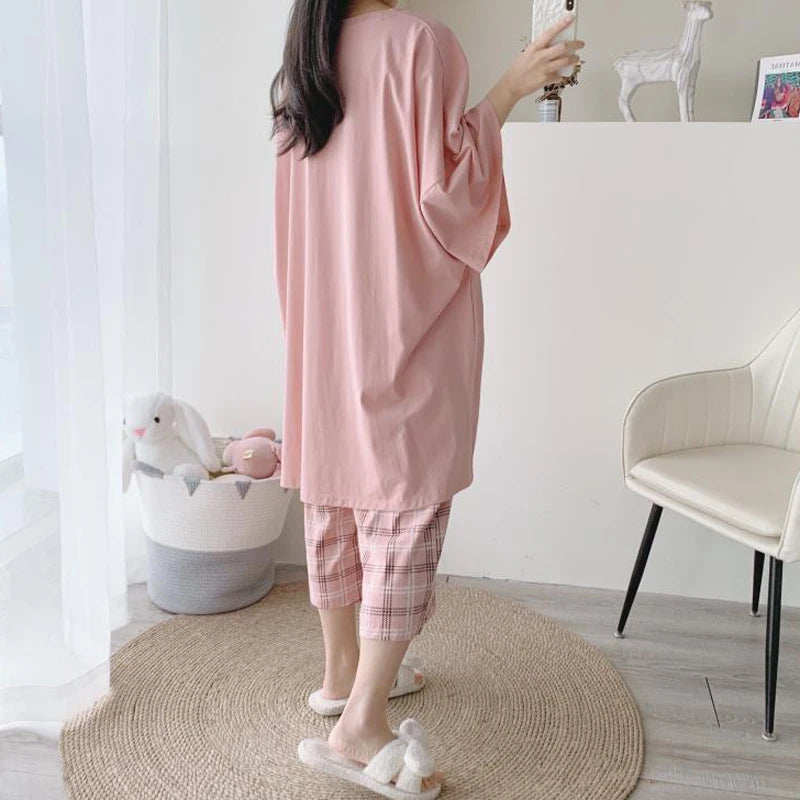 Summer Women Pajamas Set