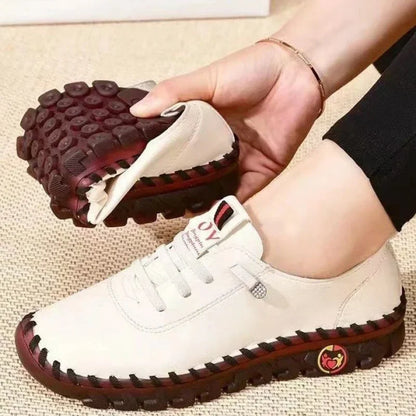 Women Spring and Autumn Hand-stitched Single Shoes Large Size Casual Shoes