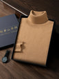 Men Turtleneck Cashmere Pullover 100% Cashmere Knitwear Sweater