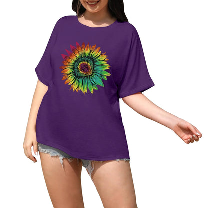 Retro T-Shirt Drop-Shoulder Sleeve Men Women