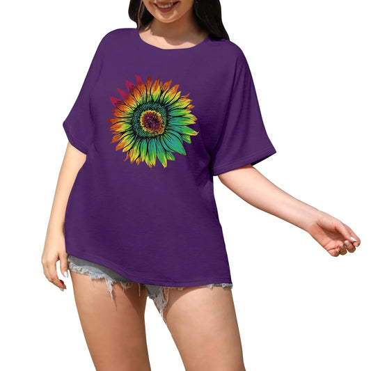 Retro T-Shirt Drop-Shoulder Sleeve Men Women