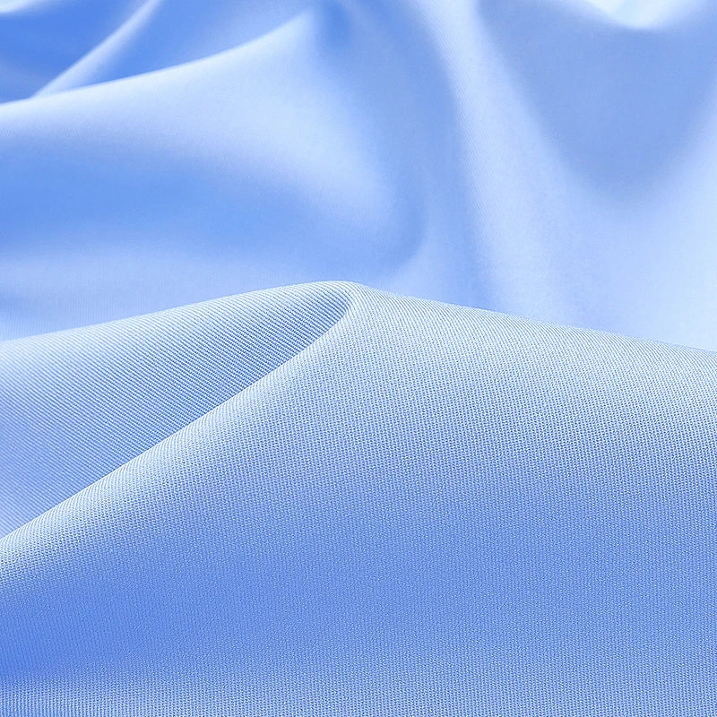 Men Shirt Long Sleeve Casual Big Size Shirts for Men Office Blue White Shirts