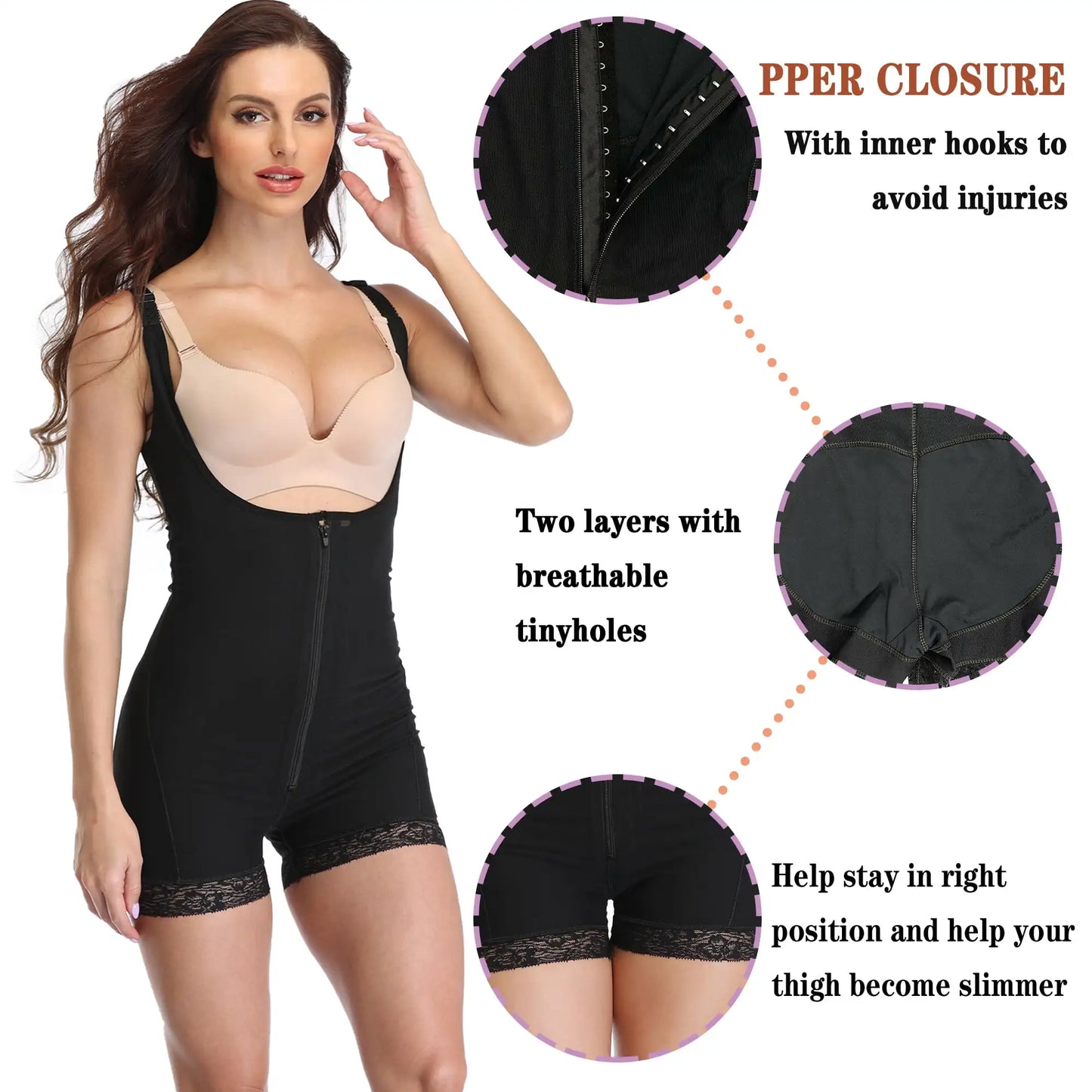 Women Seamless Firm Triple Control Plus Size Shaper