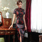 Chinese Style Sexy Women Plus Size  Dress Dragon And Phoenix Long