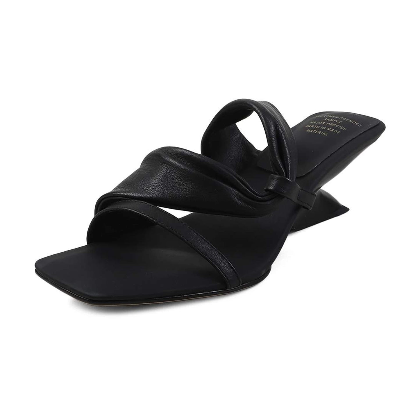 Krazing Pot Plus Size Sheepskin High Heels Concise Dating Summer Shoes Slingback Mules Luxury Red Women Sandals