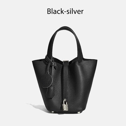 MENDY Women  Handbags Bucket Bag Real Leather Tote Bag Genuine Leather Luxury   Size Large Lady Hand Bags