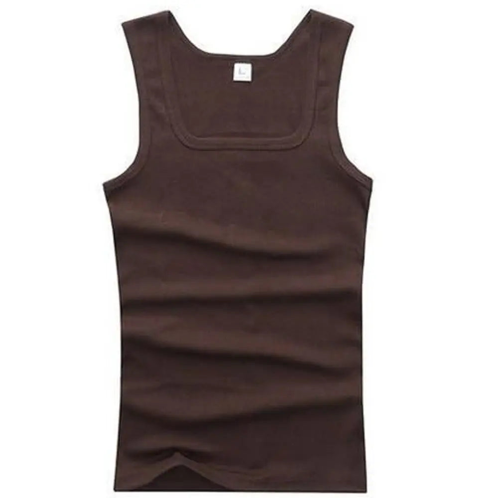 Male  Women Basic Elastic tank top Pure Cotton Sleeveless Men's t-shirt Bodybuilding T-shirt