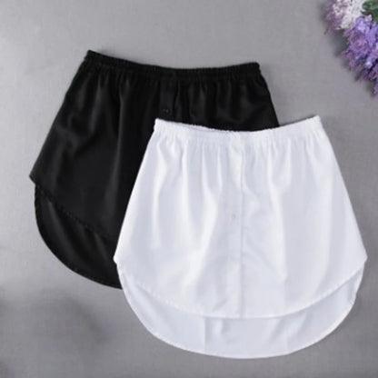 Women Extender Fake Shirt Tail Skirt Blouse Tail Hem Soft Detachable Underskirt Sweater Hemline