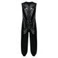 Mens Waterproof Jumpsuit Diaper Cover Sleeveless Zip Up Bodysuit  One-piece Rompers Adaptive Full Leotard