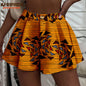 Women's Running Shorts Elastic High Waisted Shorts with Pockets  Short Pants African Ankara Print