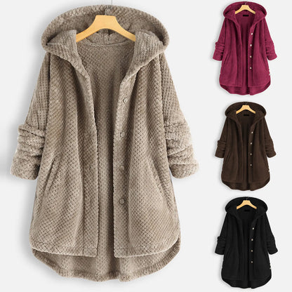 Autumn Winter Plush Hoodies Female