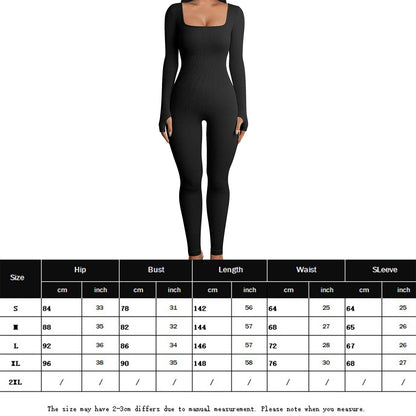 Square Neck  Women One Piece  Solid Color Basic Bodysuit